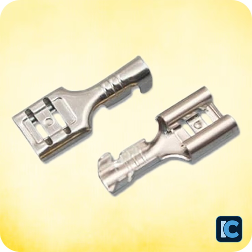 Spade Lug 6 mm Push Lock Electrical Wire Cable Thimble Lugs Spade Lug 6 mm Push Lock Electrical Wire Cable Thimble Lugs